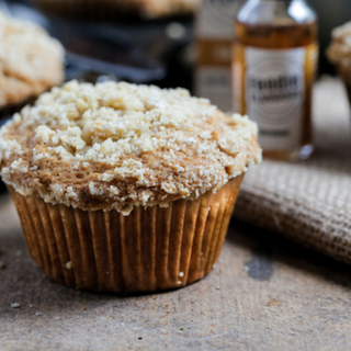 Apple & caramel crumble cupcake